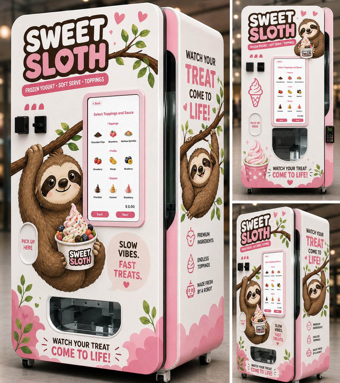 Sweet Sloth automated yogurt machine