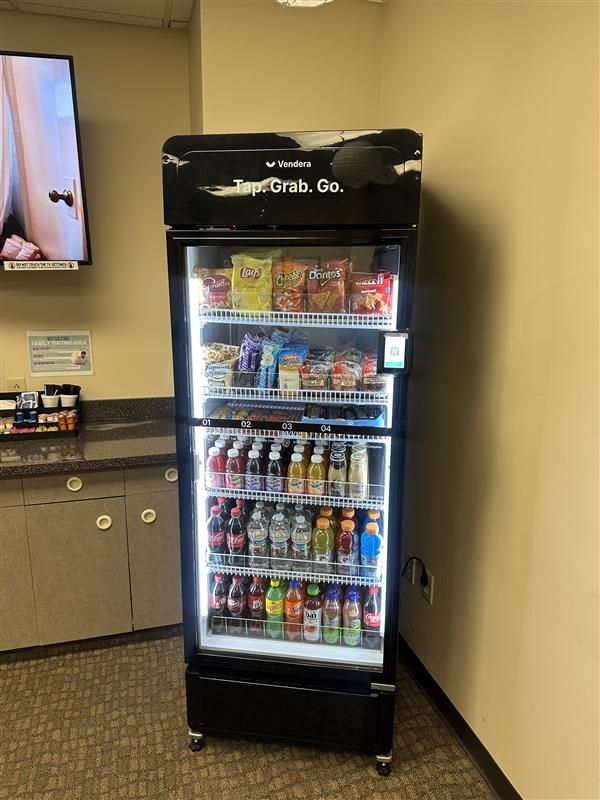 Vendera smart cooler in breakroom