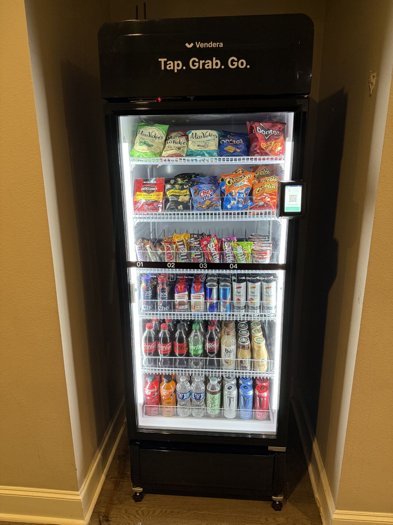 Installed Vendera smart cooler